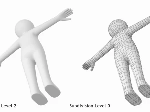Stickman in T-Pose 3D Model