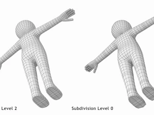 Stickman in T-Pose 3D Model