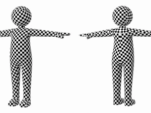 Stickman in T-Pose 3D Model