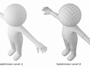 Adult Stickman 180cm CAT Rig 3D Model