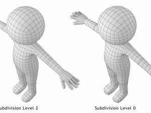 Adult Stickman 180cm CAT Rig 3D Model
