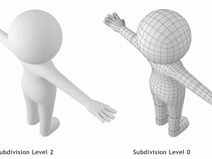 Adult Stickman 180cm CAT Rig 3D Model