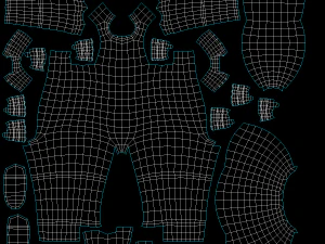 Adult Stickman 180cm CAT Rig 3D Model