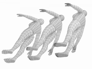 Natural Female in A-Pose Base Mesh Model 3D