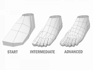 A-Pose Base Mesh'te Doğal Kadın 3D Model