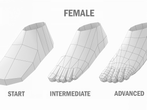 Natural Female and Male Base Mesh SUPER BUNDLE 3D मॉडल