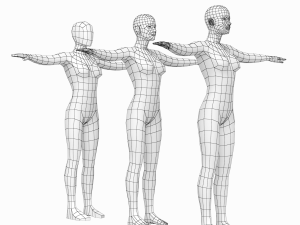 Natural Female and Male Base Mesh SUPER BUNDLE 3D मॉडल