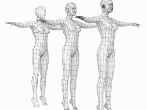 Natural Female and Male Base Mesh SUPER BUNDLE 3D मॉडल