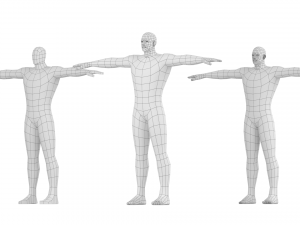 Hero Male in T-Pose Base Mesh Modelo 3D