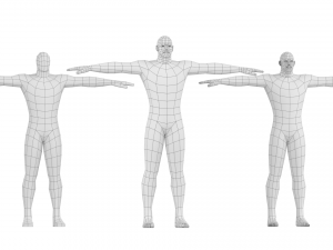 Hero Male in T-Pose Base Mesh Modelo 3D