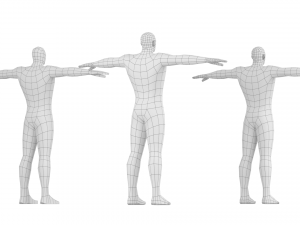 Hero Male in T-Pose Base Mesh Modelo 3D