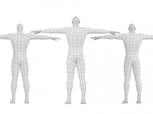 Hero Male in T-Pose Base Mesh Modelo 3D