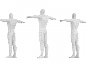 Hero Male in T-Pose Base Mesh Modelo 3D