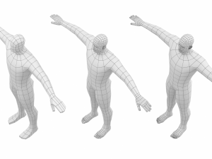 Hero Male in T-Pose Base Mesh Modelo 3D