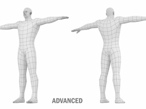 Hero Male in T-Pose Base Mesh Modelo 3D