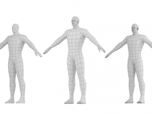 Hero Male in A-Pose Base Mesh Modello 3D