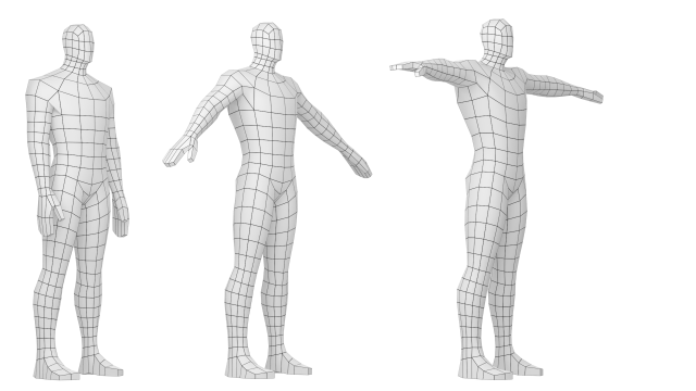 Models of polygonal people in different poses. Running man or marathon  runner. Design for sport. 3D human body model. Vector for brochure, flyer,  presentation, logo or banner. Stock Vector | Adobe Stock