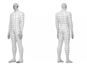 Male Hero in Three Poses Base Mesh Modelo 3D