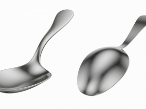 Dessert Spoon Generic Cutlery 3D Model