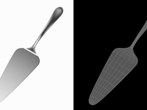 Cake Pie Pizza Server Generic Cutlery 3D मॉडल
