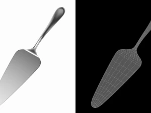 Cake Pie Pizza Server Generic Cutlery 3D Model