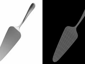 Cake Pie Pizza Server Generic Cutlery 3D Model