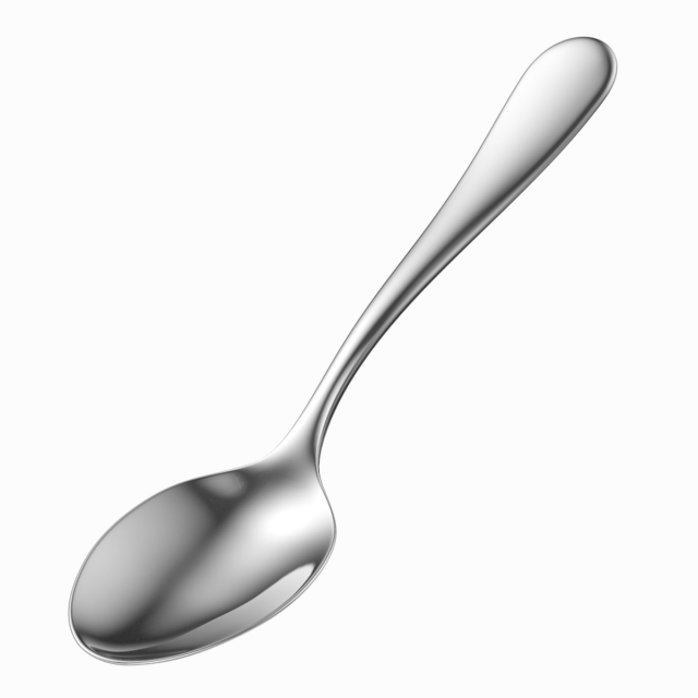 Teaspoon Generic Cutlery Modelo 3D .c4d .max .obj .3ds .fbx .stl .blend 
