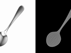 Teaspoon Generic Cutlery 3D Model