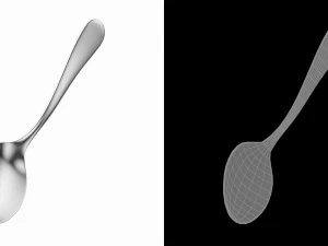 Teaspoon Generic Cutlery 3D Model
