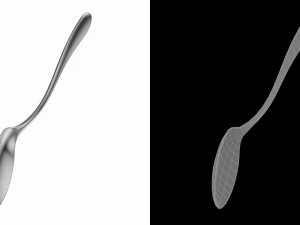 Teaspoon Generic Cutlery 3D Model