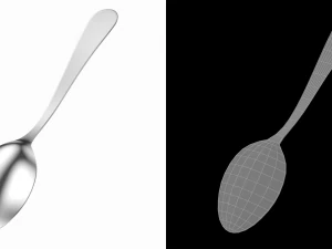 Teaspoon Generic Cutlery 3D Model