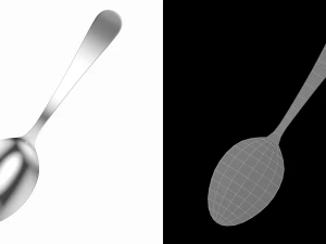 Teaspoon Generic Cutlery 3D Model