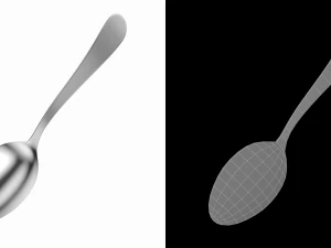Teaspoon Generic Cutlery 3D Model