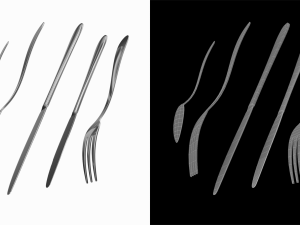 Generic Cutlery 5 Pieces COLLECTION Model 3D