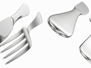 Generic Cutlery 5 Pieces COLLECTION Model 3D