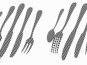 Generic Cutlery 5 Pieces COLLECTION Model 3D