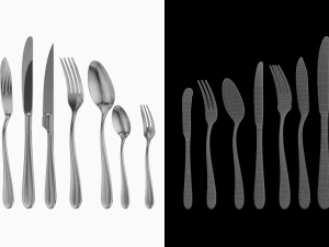 Generic Cutlery 12 Pieces COLLECTION 3D Model