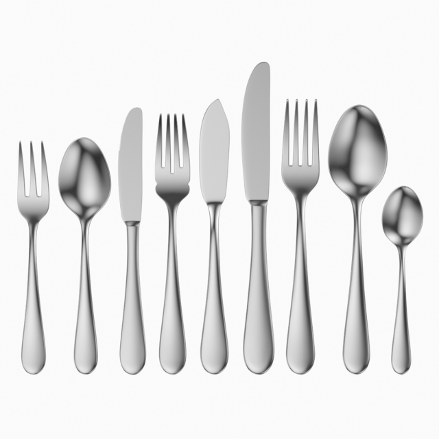 Generic Cutlery 9 Pieces COLLECTION Modello 3D .c4d .max .obj .3ds .fbx .stl .blend 