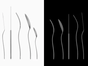 Couverts G&eacute;n&eacute;rique 9 Pi&egrave;ces COLLECTION Modèle 3D