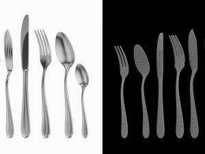 Couverts G&eacute;n&eacute;rique 9 Pi&egrave;ces COLLECTION Modèle 3D