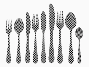 Couverts G&eacute;n&eacute;rique 9 Pi&egrave;ces COLLECTION Modèle 3D