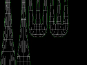 Couverts G&eacute;n&eacute;rique 9 Pi&egrave;ces COLLECTION Modèle 3D