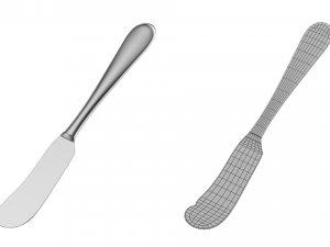 Butter Spreader Knife Generic Cutlery Modello 3D