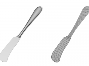 Butter Spreader Knife Generic Cutlery Modello 3D