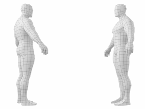 Bodybuilder Male Base Mesh in A-Pose 3D Model