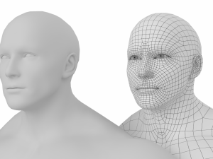 Bodybuilder Male Base Mesh in A-Pose Modello 3D