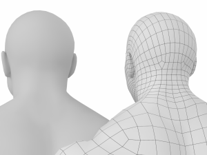 Bodybuilder Male Base Mesh in A-Pose Modello 3D