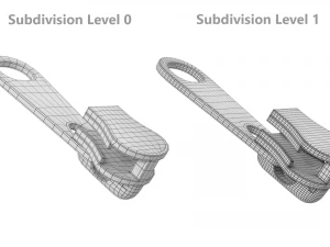 Zipper Slider 01 3D Model
