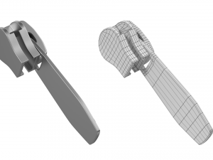 Zipper Slider 02 3D Модель