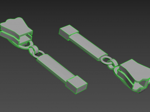 Zipper Slider 04 3D Model